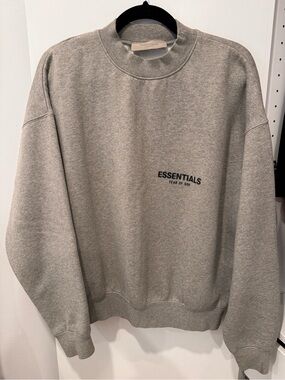 Essentials Fear of God - Crewneck Sweatshirt in Heather Gray